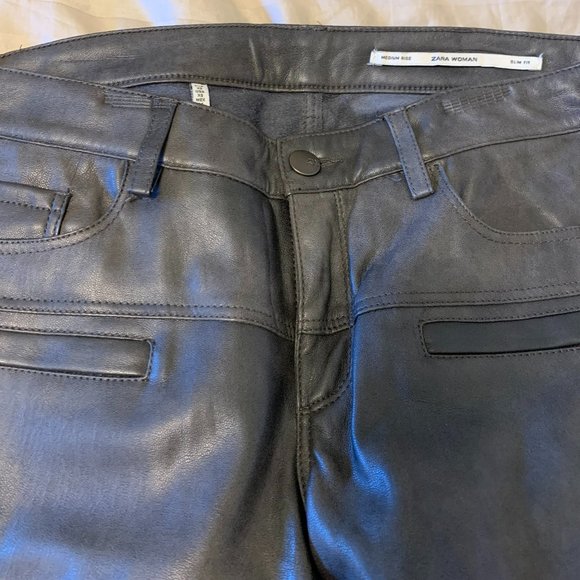Zara 'leather' pants - Picture 2 of 7